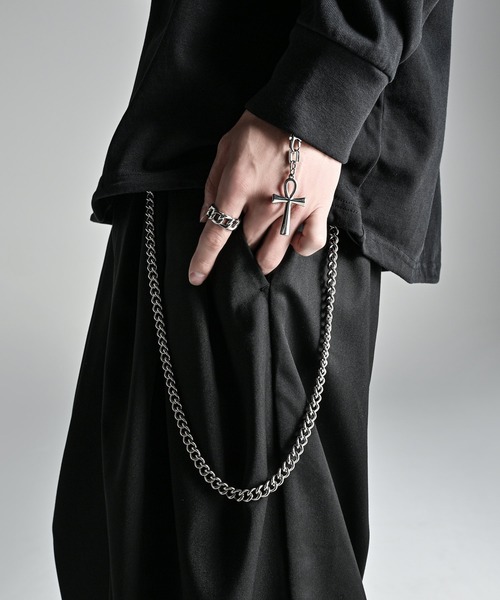 welise（ウェライズ）の「welise×犬飼京 -ephemeral-　サージカルステンレス マルチウェイウォレットチェーン（ウォレットチェーン・メンズ・シルバー・FREE）」の2枚目の写真