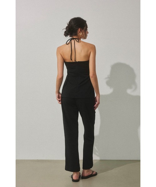 ALEXIA STAM（アリシアスタン）の「Center Press Pants /ウエストベルトパンツ（スラックス・レディース・アイボリー/ブラック・M/S）」の15枚目の写真