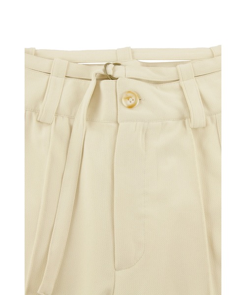 ALEXIA STAM（アリシアスタン）の「Center Press Pants /ウエストベルトパンツ（スラックス・レディース・アイボリー/ブラック・M/S）」の19枚目の写真