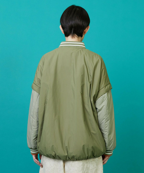 FRAPBOIS(フラボア)の「ツーウェイコート ブルゾン(ブルゾン・レディース・カーキ/ブラック・1/2)」の4枚目の写真