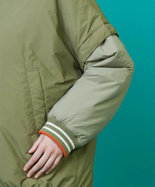 FRAPBOIS(フラボア)の「ツーウェイコート ブルゾン(ブルゾン・レディース・カーキ/ブラック・1/2)」の5枚目の写真