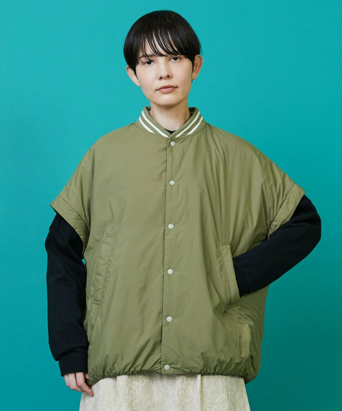 FRAPBOIS(フラボア)の「ツーウェイコート ブルゾン(ブルゾン・レディース・カーキ/ブラック・1/2)」の8枚目の写真