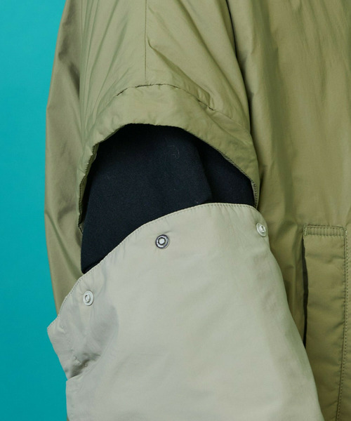 FRAPBOIS(フラボア)の「ツーウェイコート ブルゾン(ブルゾン・レディース・カーキ/ブラック・1/2)」の9枚目の写真