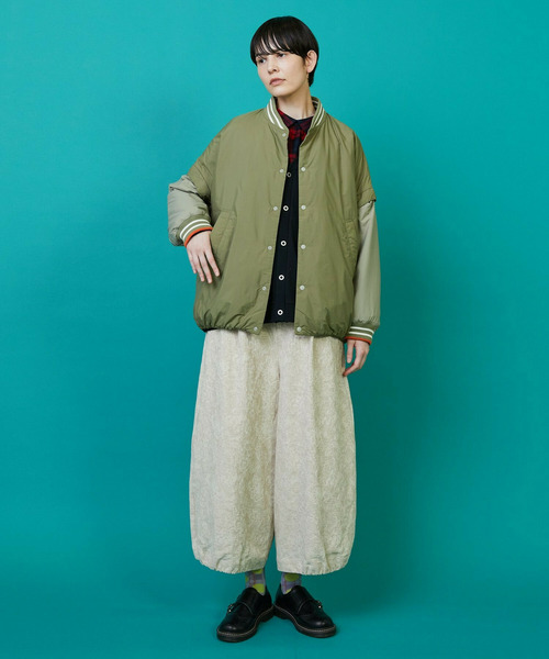 FRAPBOIS(フラボア)の「ツーウェイコート ブルゾン(ブルゾン・レディース・カーキ/ブラック・1/2)」の11枚目の写真