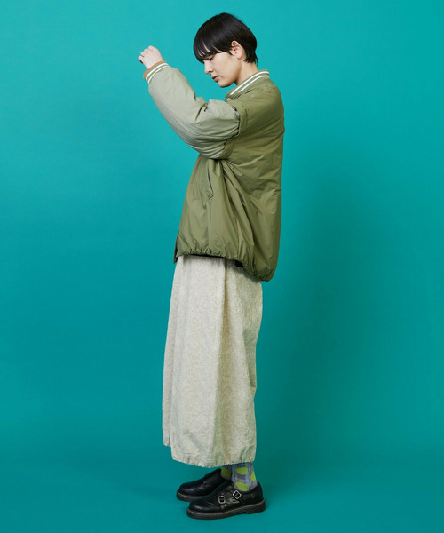 FRAPBOIS(フラボア)の「ツーウェイコート ブルゾン(ブルゾン・レディース・カーキ/ブラック・1/2)」の12枚目の写真