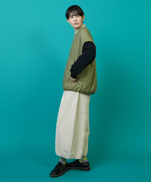 FRAPBOIS(フラボア)の「ツーウェイコート ブルゾン(ブルゾン・レディース・カーキ/ブラック・1/2)」の15枚目の写真