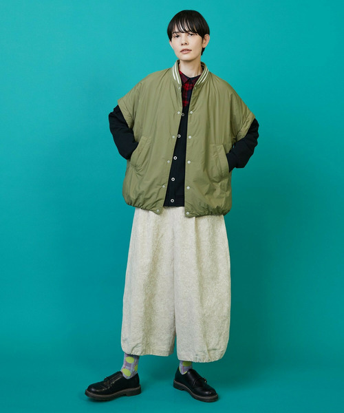 FRAPBOIS(フラボア)の「ツーウェイコート ブルゾン(ブルゾン・レディース・カーキ/ブラック・1/2)」の16枚目の写真