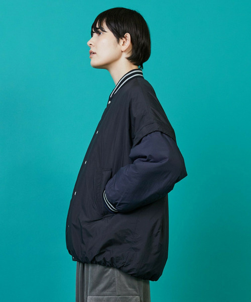 FRAPBOIS(フラボア)の「ツーウェイコート ブルゾン(ブルゾン・レディース・カーキ/ブラック・1/2)」の17枚目の写真