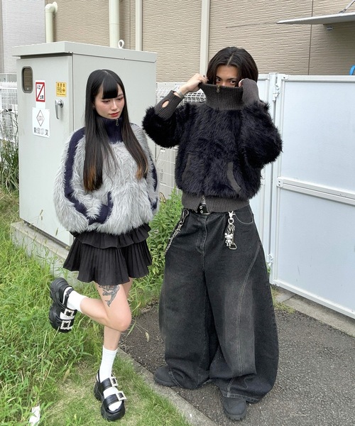 MandO（エムオー）（エムオー）の「ハイネックフェザートラックジャケット（ニット/セーター・メンズ・グレー/ブラック・LARGE/MEDIUM）」の7枚目の写真