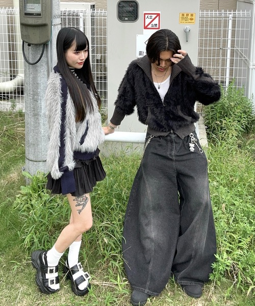 MandO（エムオー）（エムオー）の「ハイネックフェザートラックジャケット（ニット/セーター・メンズ・グレー/ブラック・LARGE/MEDIUM）」の8枚目の写真