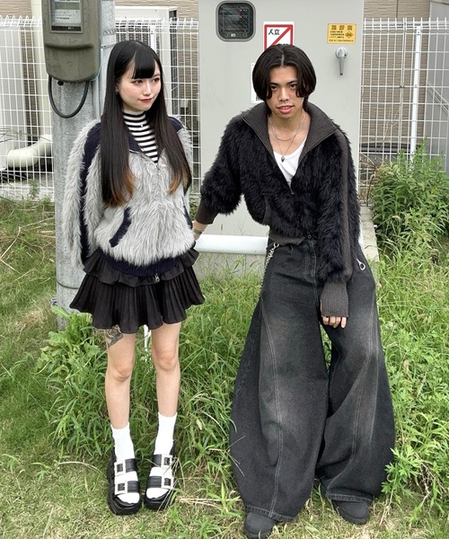 MandO（エムオー）（エムオー）の「ハイネックフェザートラックジャケット（ニット/セーター・メンズ・グレー/ブラック・LARGE/MEDIUM）」の9枚目の写真