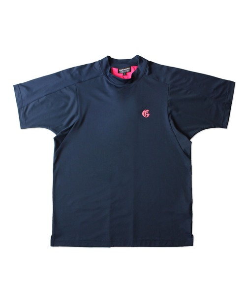 GREED MONSTER（グリードモンスター）の「【GREED MONSTER/グリードモンスター】Back Line Print Short-Sleeved Mock-Neck T-shirts(Made in Japan)/ゴルフウェア半袖モックネックT-シャツ（Tシャツ/カットソー・メンズ・ネイビー/ブラック・MEDIUM/LARGE/X-LARGE）」の13枚目の写真