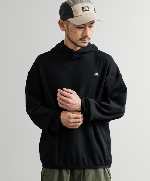 THE NORTH FACE（ザノースフェイス）の「日本未展開モデル THE NORTH FACE ザ・ノースフェイス WHITE LABEL ホワイトレーベル WAFFLE HOOD PULLOVER オーバーサイズワッフルミニボックスロゴ刺繍パーカー（パーカー・メンズ・杢グレー/ブラック/ホワイト・XL/L/M/S/XXL）」の9枚目の写真