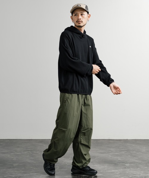 THE NORTH FACE（ザノースフェイス）の「日本未展開モデル THE NORTH FACE ザ・ノースフェイス WHITE LABEL ホワイトレーベル WAFFLE HOOD PULLOVER オーバーサイズワッフルミニボックスロゴ刺繍パーカー（パーカー・メンズ・杢グレー/ブラック/ホワイト・XL/L/M/S/XXL）」の11枚目の写真