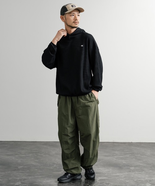 THE NORTH FACE（ザノースフェイス）の「日本未展開モデル THE NORTH FACE ザ・ノースフェイス WHITE LABEL ホワイトレーベル WAFFLE HOOD PULLOVER オーバーサイズワッフルミニボックスロゴ刺繍パーカー（パーカー・メンズ・杢グレー/ブラック/ホワイト・XL/L/M/S/XXL）」の13枚目の写真
