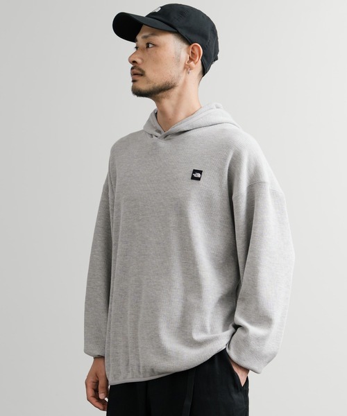 THE NORTH FACE（ザノースフェイス）の「日本未展開モデル THE NORTH FACE ザ・ノースフェイス WHITE LABEL ホワイトレーベル WAFFLE HOOD PULLOVER オーバーサイズワッフルミニボックスロゴ刺繍パーカー（パーカー・メンズ・杢グレー/ブラック/ホワイト・XL/L/M/S/XXL）」の15枚目の写真