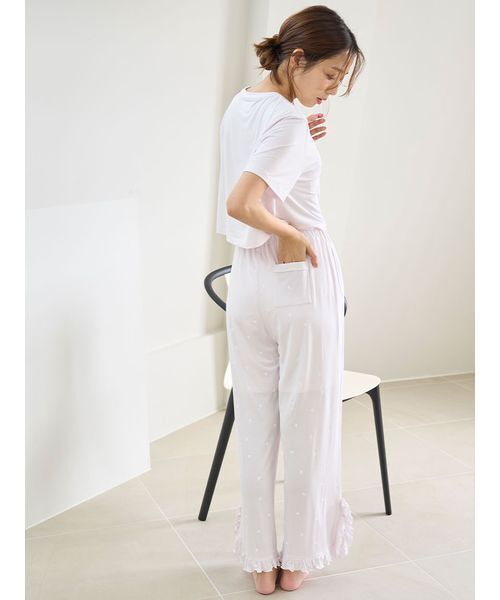 SNIDEL HOME スナイデルホーム 接触冷感ルームウェア SNIDEL HOME パジャマ ルームウェア 「接触冷感」カット