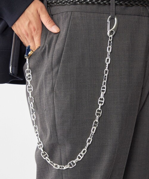 WEB限定】SHIPS: シルバーコーティング ウォレット チェーン