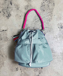 cheek（BAG）（チーク）の「【cheek】kinchakucode 2WAY コードハンドル 巾着 トートバッグ（ショルダーバッグ）」