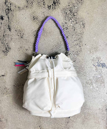 cheek（BAG）（チーク）の「【cheek】kinchakucode 2WAY コードハンドル 巾着 トートバッグ（ショルダーバッグ）」