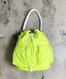 cheek（BAG）（チーク）の「【cheek】kinchakucode 2WAY コードハンドル 巾着 トートバッグ（ショルダーバッグ）」