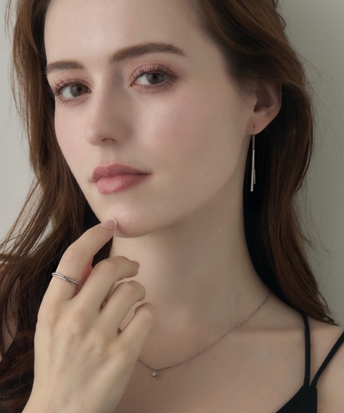 muku(ムク)の「AMERICAN PIERCE/CHAIN(ピアス(両耳用)・レディース・シルバー/ゴールド・FREE)」の8枚目の写真