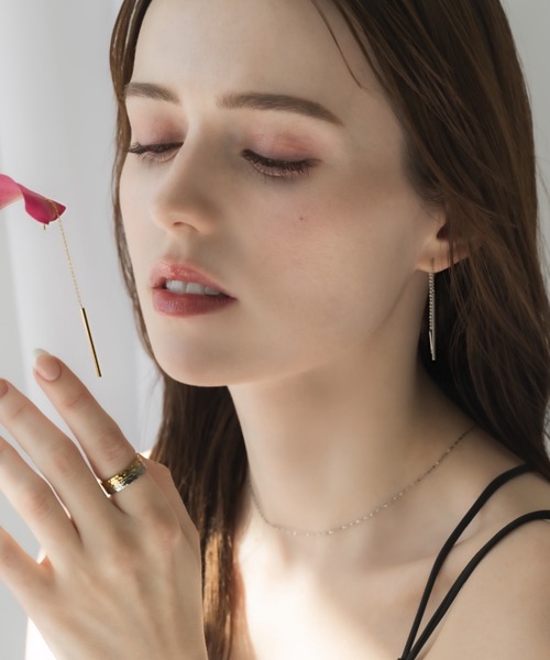 muku(ムク)の「AMERICAN PIERCE/CHAIN(ピアス(両耳用)・レディース・シルバー/ゴールド・FREE)」の9枚目の写真