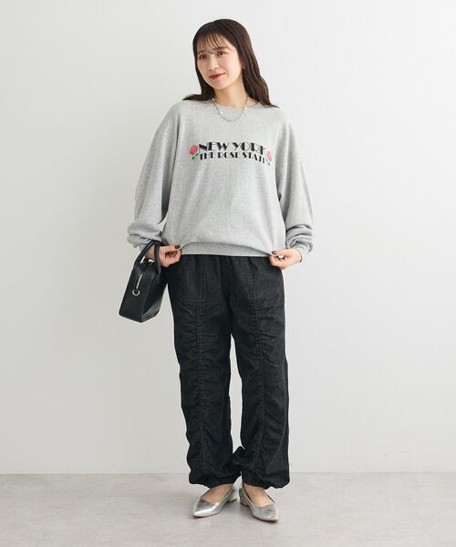 Sugar spoon（シュガースプーン）の「・SUGAR SPOON デニムギャザーパンツ（デニムパンツ・レディース・インディゴブルー/ライトインディゴブルー/ブラック/グレー・FREE）」の6枚目の写真