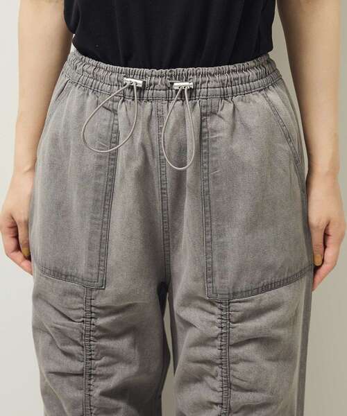 Sugar spoon（シュガースプーン）の「・SUGAR SPOON デニムギャザーパンツ（デニムパンツ・レディース・インディゴブルー/ライトインディゴブルー/ブラック/グレー・FREE）」の11枚目の写真