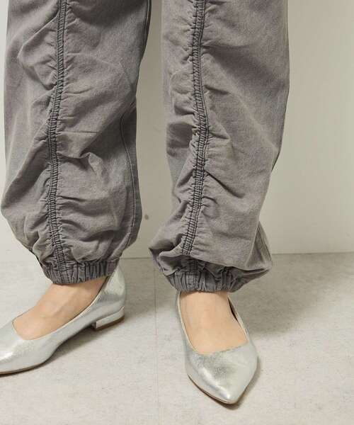 Sugar spoon（シュガースプーン）の「・SUGAR SPOON デニムギャザーパンツ（デニムパンツ・レディース・インディゴブルー/ライトインディゴブルー/ブラック/グレー・FREE）」の14枚目の写真