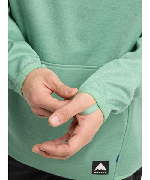 BURTON（バートン）の「Crown ウェザープルーフ フリース プルオーバー（パーカー・メンズ・ライトグリーン/ベージュ×ブラック・S/M/L）」の7枚目の写真