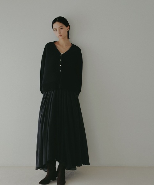 A part by（アパートバイ）の「イレヘムフレアスカート（スカート・レディース・ボルドー/アイボリー/ブラック/ブルー・MEDIUM/SMALL）」の9枚目の写真