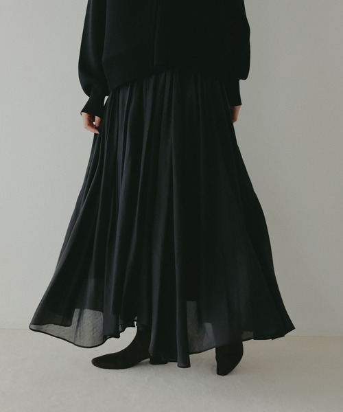 A part by（アパートバイ）の「イレヘムフレアスカート（スカート・レディース・ボルドー/アイボリー/ブラック/ブルー・MEDIUM/SMALL）」の12枚目の写真