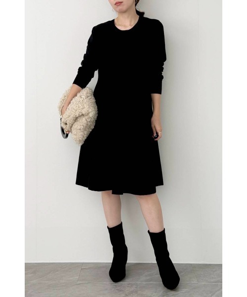 M.deux（エムドゥ）の「●2wayフレアニットワンピース●（ワンピース・レディース・ベージュ/グレー/ブラック・MEDIUM）」の8枚目の写真