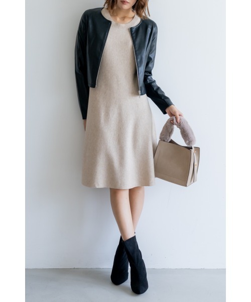 M.deux（エムドゥ）の「●2wayフレアニットワンピース●（ワンピース・レディース・ベージュ/グレー/ブラック・MEDIUM）」の20枚目の写真