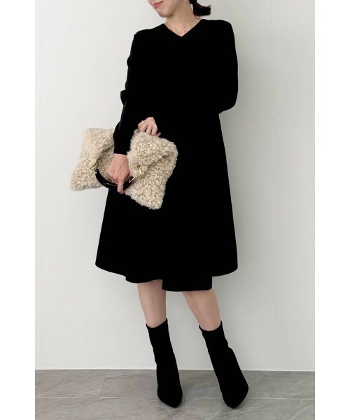 M.deux（エムドゥ）の「●2wayフレアニットワンピース●（ワンピース・レディース・ベージュ/グレー/ブラック・MEDIUM）」の18枚目の写真