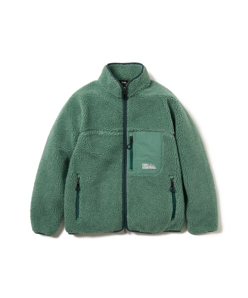 FIRST DOWN（ファーストダウン）の「ボアジャケット（ブルゾン・メンズ・ブラック/トップグレー/セージグリーン/オートミール/ネイビー/パープル・L/M/S/XL）」の9枚目の写真