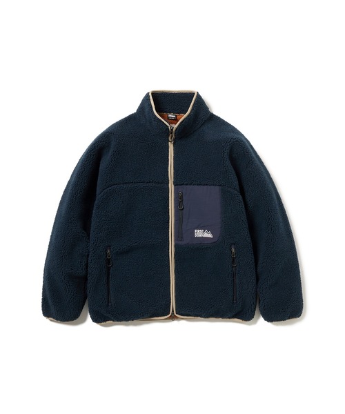 FIRST DOWN（ファーストダウン）の「ボアジャケット（ブルゾン・メンズ・ブラック/トップグレー/セージグリーン/オートミール/ネイビー/パープル・L/M/S/XL）」の11枚目の写真