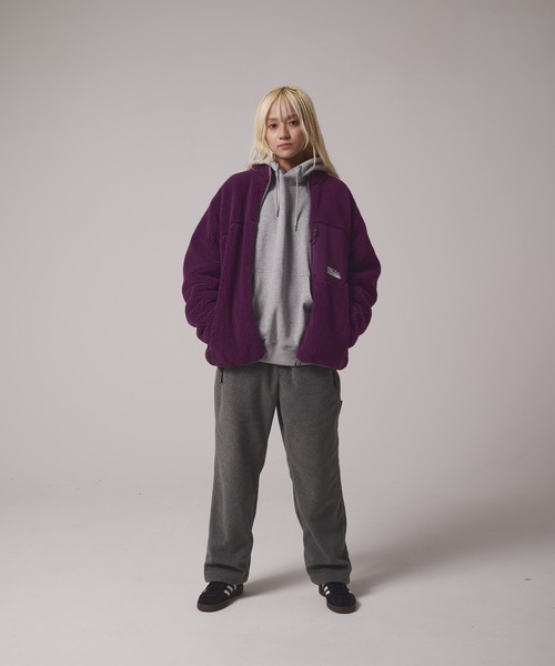 FIRST DOWN（ファーストダウン）の「ボアジャケット（ブルゾン・メンズ・ブラック/トップグレー/セージグリーン/オートミール/ネイビー/パープル・L/M/S/XL）」の21枚目の写真