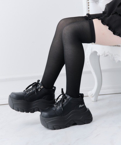 Hauls(ハウルズ)の「怪獣厚底すにーかー(スニーカー・レディース・ブラック/ホワイト・M(C-E)/L(C-E)/L(A-C))」の13枚目の写真
