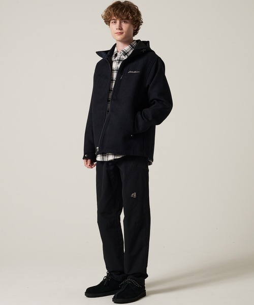 Eddie Bauer(エディーバウアー)の「ボンディング ウール ジップフーディ(ブルゾン・メンズ・ダークネイビー/チャコールグレー・XXL/XL/L/M/S)」の7枚目の写真