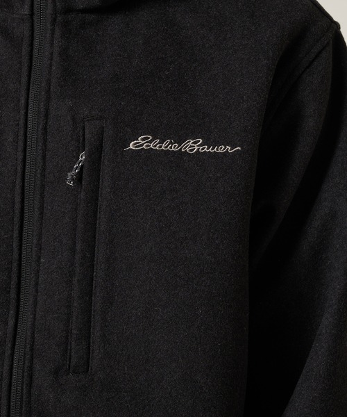 Eddie Bauer(エディーバウアー)の「ボンディング ウール ジップフーディ(ブルゾン・メンズ・ダークネイビー/チャコールグレー・XXL/XL/L/M/S)」の12枚目の写真
