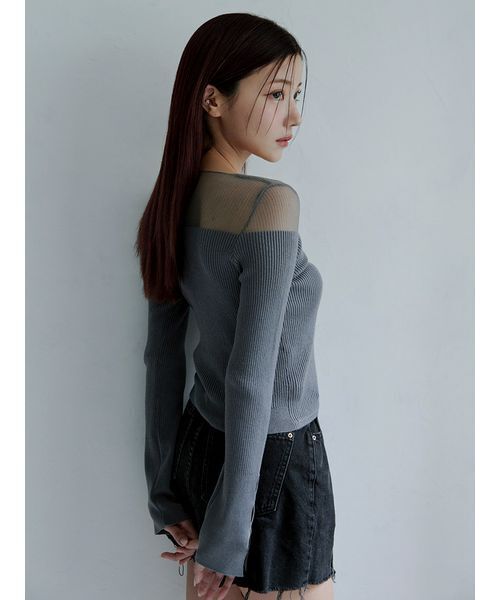 Stylevoice for xxx(スタイルヴォイスフォー)の「<maronさんコラボ>アシンメトリーシアードッキングニットカーディガン(カーディガン/ボレロ・レディース・ブラウン/グレー/ブラック・F)」の12枚目の写真