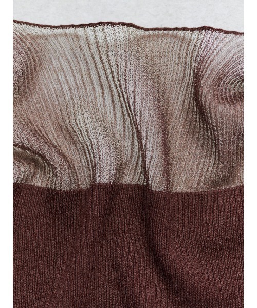 Stylevoice for xxx(スタイルヴォイスフォー)の「<maronさんコラボ>アシンメトリーシアードッキングニットカーディガン(カーディガン/ボレロ・レディース・ブラウン/グレー/ブラック・F)」の8枚目の写真