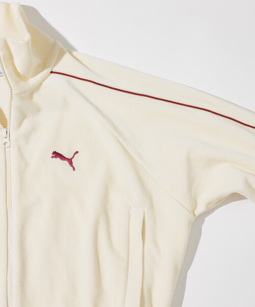 FREAK'S STORE（フリークスストア）の「PUMA × FREAK'S STORE/プーマ 別注 T7 Track Jacket Velour / T7トラックジャケット ベロア（ジャージ・レディース・ナチュラル/ワイン・X-SMALL/SMALL）」の9枚目の写真