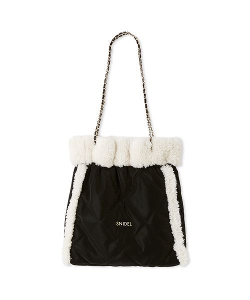 【本日限定⏰タイムセール】SNIDEL ロゴ ボストンバッグ ブラック 本日限定⏰タイムセール】SNIDEL ロゴ ボストンバッグ ブラック