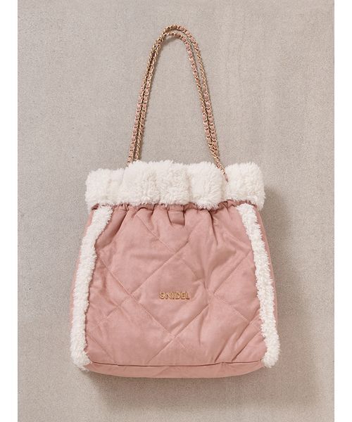 WEB限定/ボアコレクション】キルティングチェーンバッグ（ハンドバッグ