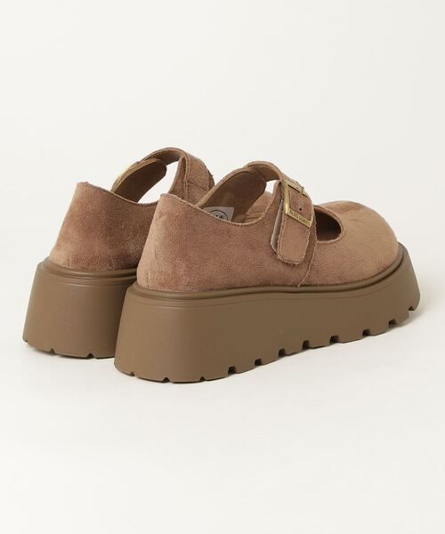 Sugar Sugar（シュガーシュガー）の「SUGARSUGAR/スエード厚底メリージェーン（バレエシューズ・レディース・グレー系その他/キャメル・LL/L/M/S）」の3枚目の写真