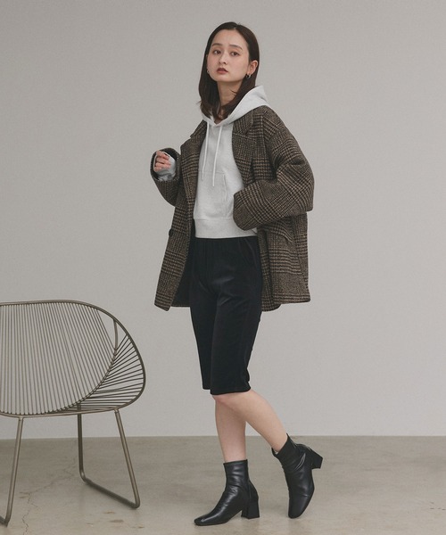 ad thie(アドティエ)の「スウェット プルパーカー(パーカー・レディース・杢グレー/オートミール/チャコール/ブラウン/レッド/ブラック・MEDIUM/LARGE)」の22枚目の写真