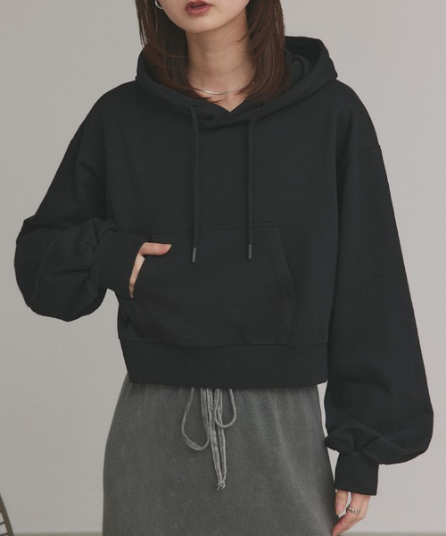 ad thie(アドティエ)の「スウェット プルパーカー(パーカー・レディース・杢グレー/オートミール/チャコール/ブラウン/レッド/ブラック・MEDIUM/LARGE)」の10枚目の写真